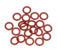 QUARKZMAN 20pcs Joint Torique Silicone 12mm OD 8mm ID 2mm Width Joint D'etancheite Metrique Plomberie VMQ Joint Torique Rondelle Pour Pressure Washer Air Gas Connections Auto Repair, Rouge