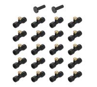 QUARKZMAN 20Pcs Kit De Buses De Brumisation, 10/24 UNC 0.4mm Orifice Buse En Laiton Avec Tés De Buse De Brumisation Pour 1/4 Inch Tubes PE PU Pour Système De affaiblissement Extérieur