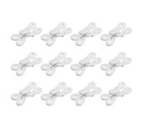 QUARKZMAN 20pcs Laiton Couture crochues et Yeux Fermeture, 19mm Couvert Invisible Couture Accessoires pour Soutien-gorge Jupe Vêtements Réparation Pantalons DIY Artisanat, Blanc