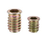 QUARKZMAN 20pcs M6x13mm, 20pcs M8x20mm Bois Meubles Fileté Insert Écrous