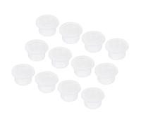 QUARKZMAN 20Pcs Passe Fils en Caoutchouc en Forme de T Diamètre de Montage 16.5mm, ID 10mm, Hauteur 13mm Transparent Protection d'Étanchéité Passe-Câbles Flexibles pour Tuyau de Câble