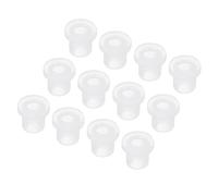 QUARKZMAN 20Pcs Passe Fils en Caoutchouc en Forme de T Diamètre de Montage 8mm, ID 4.5mm, Hauteur 10mm Transparent Protection d'Étanchéité Passe-Câbles Flexibles pour Tuyau de Câble