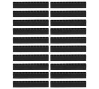 QUARKZMAN 20Pcs Porte-Embouts de Tournevis Organisateur 95x9.5x16mm 12 Trous Boîtier de Rangement en Plastique pour Tout Embout de Tournevis Métallique de 1/4"