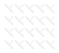 QUARKZMAN 20Pcs Raccord De Valve d'air pour Aquarium, Valves Anti-Retour en Plastique À 3 Voies pour Tuyau d'air De 4mm ID pour Bassin Et Aquarium, Blanc