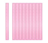 QUARKZMAN 20pcs Règles En Plastique 12" (30cm) Règle Droite Transparente Outil De Mesure Pouces Et Centimètres Pour Maison Bureau Salles De Classe Dessin Technique, Transparent Rose