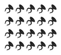 QUARKZMAN 20Pcs Ventouses pour Aquarium, Porte-Tubes pour Tuyaux d'air de 17mm Pinces Porte-Tubes Ventouse pour Tuyaux d'air ID Aquarium, Noir