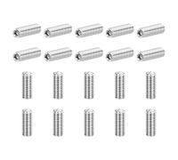 QUARKZMAN 20Pcs Vis De Réglage M8x20mm 304 Acier Inoxydable Pointe Conique Hexagonale Internes Pour Machines, Réparations Domestiques Et Fixations Argent