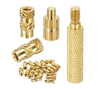 QUARKZMAN 20Set M4 Inserts Filetées À Chauffage Avec Embout De Soudure, 6mm OD, 12mm Hauteur, Écrous En Laiton Canelés Pour Composant D'Impression 3D Pièce En Plastique