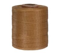 QUARKZMAN 210D Fil Cire Plat 1mm 766 Verges Polyester Fil A Coudre Cire pour Couture Cuir Reliure DIY Artisanat Marron Kaki