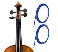 QUARKZMAN 216 Ft 2 Rouleaux Bandes Touche Violon 3mm Bleu Adhésif PET Guide Doigts Violoncelle Autocollants Bande Touche Pour Divers Instruments Orchestre Positions Notes Manche