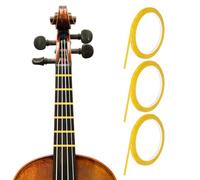 QUARKZMAN 216 Ft 3 Rouleaux Rubans Violon Touche 3mm Jaune Foncé Adhésif PET Guidage Cello Autocollants Ruban Touche Pour Various Orchestra Instruments Positions Notes Manche