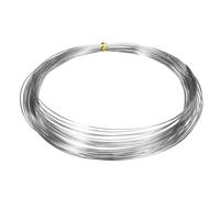 QUARKZMAN 22 Gauge 0.6mm Fil D'Acier Inoxydable 10m/33 ft Fil Souple Pour Sculpture Artistique Résistant À La Corrosion Fil Pour Bijoux Pour Fabrication Bijoux Perlage Fournitures DIY Argent