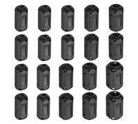 QUARKZMAN 22 Pcs Anneaux En Ferrite Filtre Antiparasite Noyau RFI EMI Suppression De Bruit Collier De Câble DI 3/5/7/9/13mm 0.12/0.2/0.28/0.35/0.51Pouce Réguliers Pour Appareils, Noir