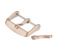 QUARKZMAN 22mm Boucle De Remplacement Pour Bracelet De Montre En Acier Inoxydable Boucle De Bracelet De Montre PVD Mat Avec 2pcs Ardillon, Rose Gold