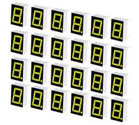 QUARKZMAN 24Pcs Afficheur Numérique LED 7 Segments 5161BG-7.3 Jaune Vert | Module Afficheur LED Segment pour Carte Pilote Électronique, Anode Commune, 10 Broches, 1 Bit, 2.2V, Panneau, Minuterie