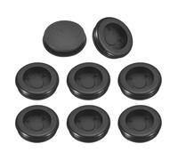 QUARKZMAN 24Pcs Bagues en Caoutchouc 7/8" (22mm) Trou de Perçage, 3/4" (18mm) ID Bouchons de Trou à Un Seul Côté Anneau de Joint pour la Protection des Câbles de Pare-Feu, Noir