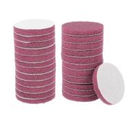 QUARKZMAN 24pcs Disques De Nettoyage Abrasifs 500 Grits 3 Pouces Brosse Pour Perceuse Disque De Conditionnement De Surface crochet Disques De Polissage Pour Nettoyage Maison Cuisine, Rouge