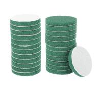 QUARKZMAN 24pcs Disques Nettoyage Abrasifs 180 Grains 3 Pouces Brosse Pour Perceuse Disque Conditionnement Surface crochet Disque Ponçage Pads Nettoyage Pour Cuisine, Vert