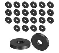 QUARKZMAN 24pcs Entretoises en Caoutchouc, Rondelles Caoutchouc Anti-Vibration Épaisses Amortisseur Coussins Maison Réparation, 30mm Diamètre Extérieur, 10mm Diamètre Intérieur, 5mm Hauteur