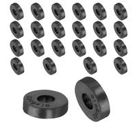 QUARKZMAN 24pcs Rondelles en Caoutchouc Anti-Vibration Épaises, Entretoise Plate Amortisseur pour Connexions Électriques Réparations Automobiles Appareils, 25mm OD x 10mm ID x 6mm Hauteur