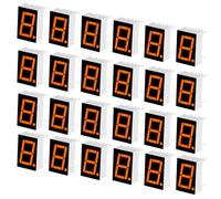 QUARKZMAN 24Pcs Tube LED À 7 Segments Affichage Numérique, 5161AY Cathode Commune 10 Broches 1 Bit 2.1V Module D'Affichage À Segments LED Pour Electronic Driver Board, Panel, Timer, Yellow