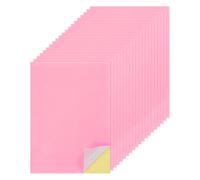 QUARKZMAN 25 Feuilles Papier Autocollant Imprimable, 8"X12" A4 Papier Support Autocollant 250gsm Pour l'Artisanat Scrapbooking Imprimante Jet d'Encre, Rose