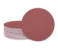 QUARKZMAN 25 Pcs 75mm 3 Pouce Disque de Ponçage 320 Grit Papier Abrasif | Crochet et boucle pour Travail du Bois Automobile Métal