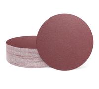 QUARKZMAN 25 Pcs 75mm 3 Pouce Disque de Ponçage Papier de Verre à Crochet | et Boucle Pads pour Ponceuse Orbitale Aléatoire pour Travail du Bois Automobile Métal, 120 Grit