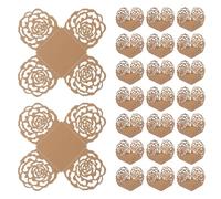 QUARKZMAN 25 PCS Emballages Pour Truffes 4x4 Pouces Carrés Caissettes À Cupcakes Emballages Pour Pâtisserie Desserts En Papier À Fenêtres Pour Mariage Anniversaire Bois