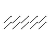 QUARKZMAN 25 pcs M3 x 50mm Hex Tête Vis Capuchon Boulon Fixations Noir | pour Maison Construction Bâtiment Machine Outil, 12.9 Alliage Acier, Moleté Antidérapant, Poêle Diriger
