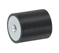 QUARKZMAN 25 x 30mm Filetage M6 Femelle Silentblocs en Caoutchouc, Isolateurs de Vibrations, Remplace les Tampons Anti-Vibrations Bloc de Base