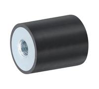 QUARKZMAN 25 x 30mm Filetage M8 Femelle Silentblocs en Caoutchouc, Isolateurs de Vibrations, Remplace les Tampons Anti-Vibrations Bloc de Base
