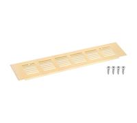 QUARKZMAN 250 X 60mm Grille de Retour D'Air en D'Alliage D'Aluminium Or | 1Pc, Grille de Ventilation à Persiennes Rectangulaire, Grille de Ventilation