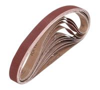 QUARKZMAN 25mm x 762mm Bandes Abrasives, 12 Pcs 100 Grains Ceinture Abrasive en Oxyde D'Aluminium pour Travail du Bois, Polissage du Métal, Affûteur de Couteaux