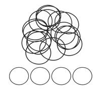 QUARKZMAN 25Pcs AS-033 Joints Toriques, Joints Toriques En Caoutchouc Nitrile 2" ID, 2-1/8" OD, 1/16" Epaisseur Joint D'étanchéité Rond Pour D'étanchéité De Plomberie (70 Duromètre, Noir)