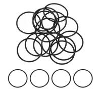 QUARKZMAN 25Pcs AS-132 Joints Toriques, Joints Toriques En Caoutchouc Nitrile 1-3/4" ID, 1-15/16" OD, 3/32" Epaisseur Joint D'etancheite Rond Pour D'Etancheite Plomberie (70 Durometre, Noir)