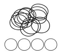 QUARKZMAN 25Pcs AS-145 Joints Toriques, Joints Toriques En Caoutchouc Nitrile 2-9/16" ID, 2-3/4" OD, 3/32" Epaisseur Joint D'Étanchéité Rond Pour D'Étanchéité Plomberie (70 Duromètre, Noir)
