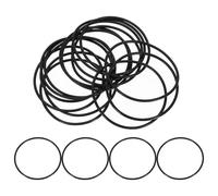 QUARKZMAN 25Pcs AS-146 Joints Toriques, Joints Toriques En Caoutchouc Nitrile 2-5/8" ID, 2-13/16" OD, 3/32" Epaisseur Joint D'Étanchéité Rond Pour D'Étanchéité De Plomberie (70 Duro, Noir)