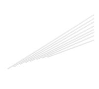 QUARKZMAN 25Pcs Bâtonnets en Plastique Abs, Diamètre 1,5 mm Longueur 500 mm, Barre Solide Blanche pour Matériau de Modèle DIY, Fabrication de Modèles Architecturaux, Table de Sable DIY