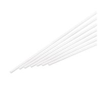 QUARKZMAN 25Pcs Bâtons en Plastique Abs, Diamètre 5mm Longueur 250mm Bâton Blanc Solide pour Matériau de Modèle DIY, Fabrication de Modèles Architecturaux, Table de Sable DIY