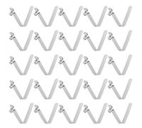 QUARKZMAN 25pcs Bouton Unique Kayak Paddle Snap Spring Clip 5x7.5x35mm 65Mn Acier Ressort V-Shaped Creux Lift Telescopic Locking Tube Pole Clips pour Tent Umbrella Camping