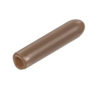 QUARKZMAN 25pcs Embouts en Caoutchouc, 2 mm ID Vis Filetage Protecteur en PVC Embouts de Protection Flexible pour Tube Métallique, Câbles, Fils, Tige, Écrou, Cache Boulon, Brun