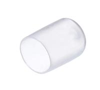 QUARKZMAN 25Pcs Embouts en Caoutchouc de 15mm de Diamètre Intérieur en PVC Vinyle, Capuchon d'Extrémité Rond à Vis Protecteurs Transparent