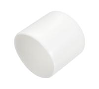 QUARKZMAN 25Pcs Embouts en Caoutchouc de 26mm de Diamètre Intérieur, Couvercle d'Extrémité Rond en Vinyle, Protecteurs de Filetage de Vis Blancs
