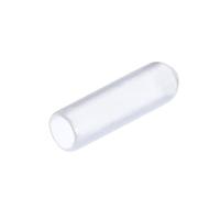 QUARKZMAN 25Pcs Embouts en Caoutchouc de 4mm de Diamètre Intérieur en PVC Vinyle, Capuchon d'Extrémité Rond à Vis Protectrices Transparentes