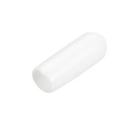 QUARKZMAN 25Pcs Embouts en Caoutchouc de 5 mm de Diamètre Intérieur, Capuchon d'Extrémité Rond en Vinyle, Protecteurs de Filetage de Vis Blancs