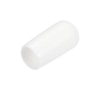 QUARKZMAN 25Pcs Embouts en Caoutchouc de 7 mm de Diamètre Intérieur, Couvercle d'Extrémité Rond en Vinyle, Protecteurs de Filetage de Vis Blancs