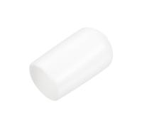 QUARKZMAN 25Pcs Embouts en Caoutchouc de 8,5 mm de Diamètre Intérieur, Couvercle d'Extrémité Rond en Vinyle, Protecteurs de Filetage de Vis Blancs