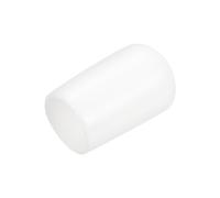 QUARKZMAN 25Pcs Embouts en Caoutchouc de 9 mm de Diamètre Intérieur, Couvercle d'Extrémité Rond en Vinyle, Protecteurs de Filetage de Vis Blancs