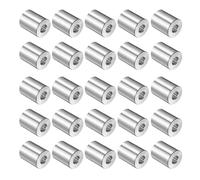 QUARKZMAN 25Pcs Inox Acier Entretoise 5/16" Alésage x 3/4" OD x 13/16" Longueur Vis Douille Plaine Finition Ronde Entretoise Métallique pour M8 Vis Boulons et tiges